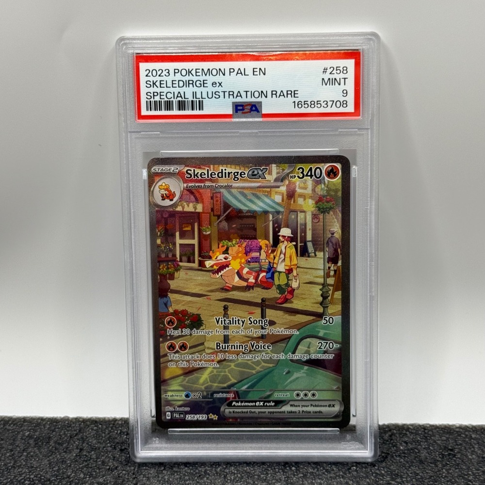 2023 Pokemon Paldea Evolved Skeledirge ex 258/193 SIR PSA 9 Mint Special Art